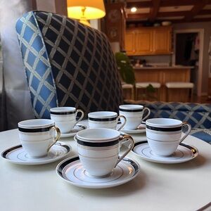 6 Royal Epiag Czechoslovakia Demitasse Esspresso Cups